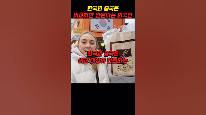 한국과 중국은 비교 대상이 안된다는 외국인