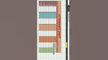 MS Excel me Attendance Count kaise kare #shorts #msexcel #smart