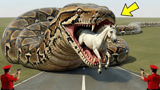 Heroic Rescue Team Saves Poor Horse from Giant Python Attack Wealth