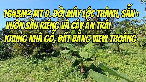 ‼️1643m² có 18,5m ngang Đ. Đồi Mây Lộc Thành, Bảo Lâm 3‼️sẳn khung nhà gỗ &bvườn sầu riêng‼️2,5 tỷ‼️