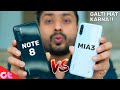 Redmi Note 8 vs Mi A3 Full Comparison | GALTI MAT KARNA | GT Hindi