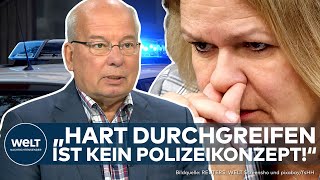 BERLIN: "Purer Populismus!" - Rainer Wendt attackiert Nancy Faeser im Streit um Polizeikompetenzen!
