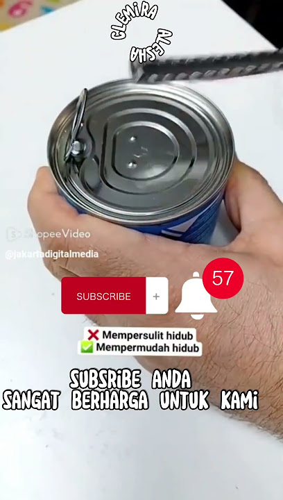 Cara Unik Membuka Kaleng Susu 😅