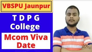 Vbspu Result जारी | TD College Mcom Viva Date | UG PG Students | Vbspu News Today| Vbspu Exam News