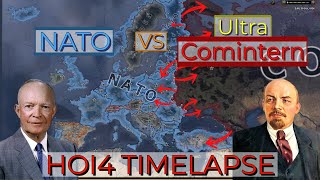 HOI4 Timelapse: WW2 NATO vs Ultra Comintern