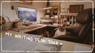 My highly productive writing desk setup    writer's creative space【writing】| Nani