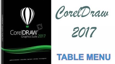 COREL DRAW 2017 USING TABLE MENU HINDI URDU PART 50