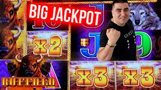 video thumbnail for: High Limit Buffalo Link Slot BIG HANDPAY JACKPOT - Live Slot Play At Casino