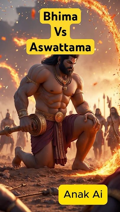 Mahabarata : Ketika Bhima Hampir terbunuh oleh Aswattama #mahabarata #bima #krisna #shorts