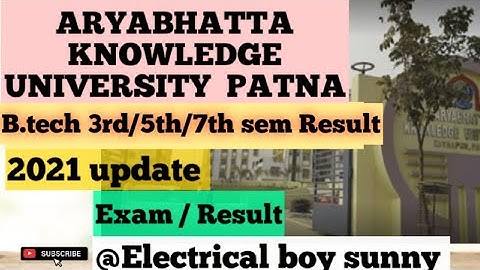 Aku Bihar  B.tech 3rd/5th/7th Semester Result Declared || 29 June