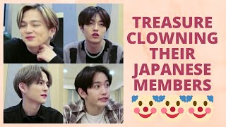 treasure pranking/teasing their japanese members