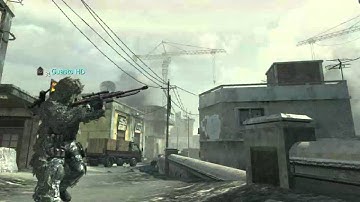 Mw3 - Epic throwing knife across map! (bounce)