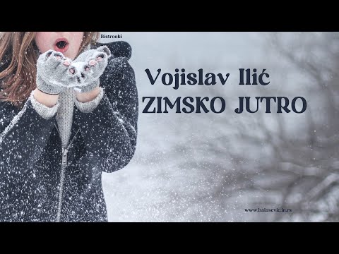Vojislav Ilić – ZIMSKO JUTRO / Recitacija (govori Dejan Čavić), Tekst pesme