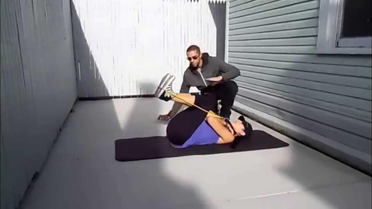 Leg Press with Resistance Bands YouTube