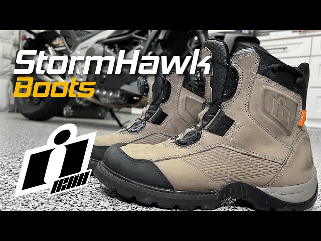 Icon Stormhawk - Bottes de Moto pour Homme