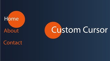 Custom Cursor using CSS & JavaScript