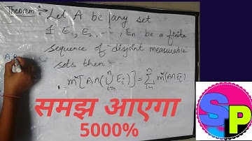 outer measure of A intersection union of Ei