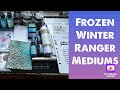TFJ Inspiration: P1 Frozen Winter: Tim Holtz Ranger Frozen themed mediums and Art Journal Elements