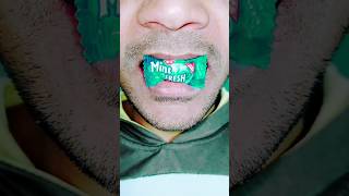 ASMR Satisfying Mint Fresh Chewing gum #shorts