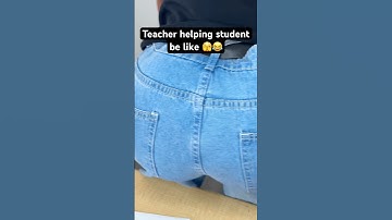 TEACHER HELPING STUDENT be like! 🫣😂 #shorts