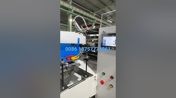 Drawstring garbage bag on roll with label machine #bagmakingmachine