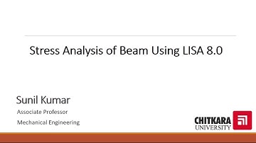 Stress analysis of simply supported beam using LISA