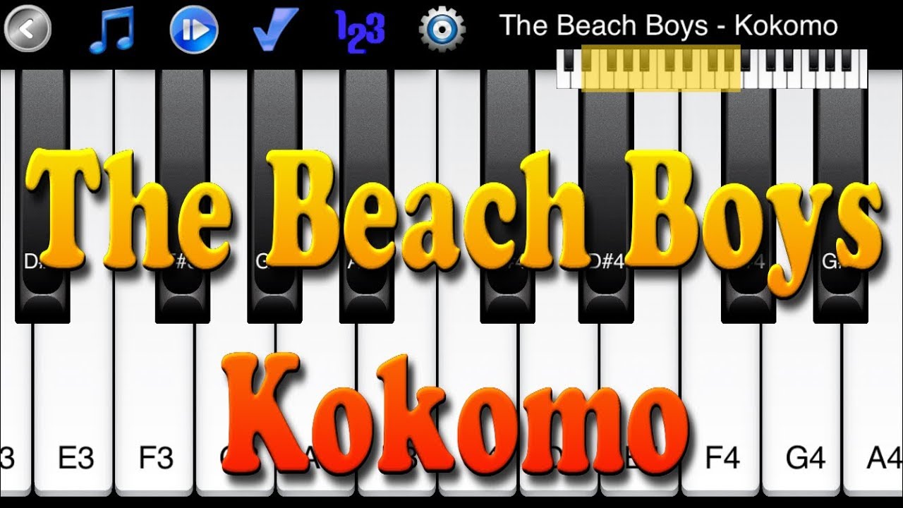 The Beach Boys Kokomo Learn To Play Piano Melody YouTube
