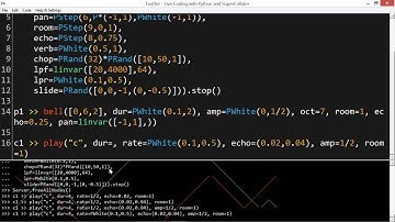 Playing with sound textures in FoxDot