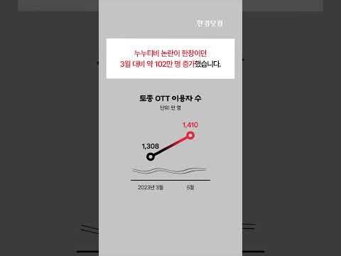   누누티비 폐쇄 이후 토종 OTT 이용자 100만명 증가 1분뉴스