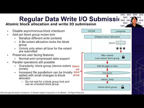 SDC2020: File System Native Support of Zoned Block Devices: Regular vs Append Writes