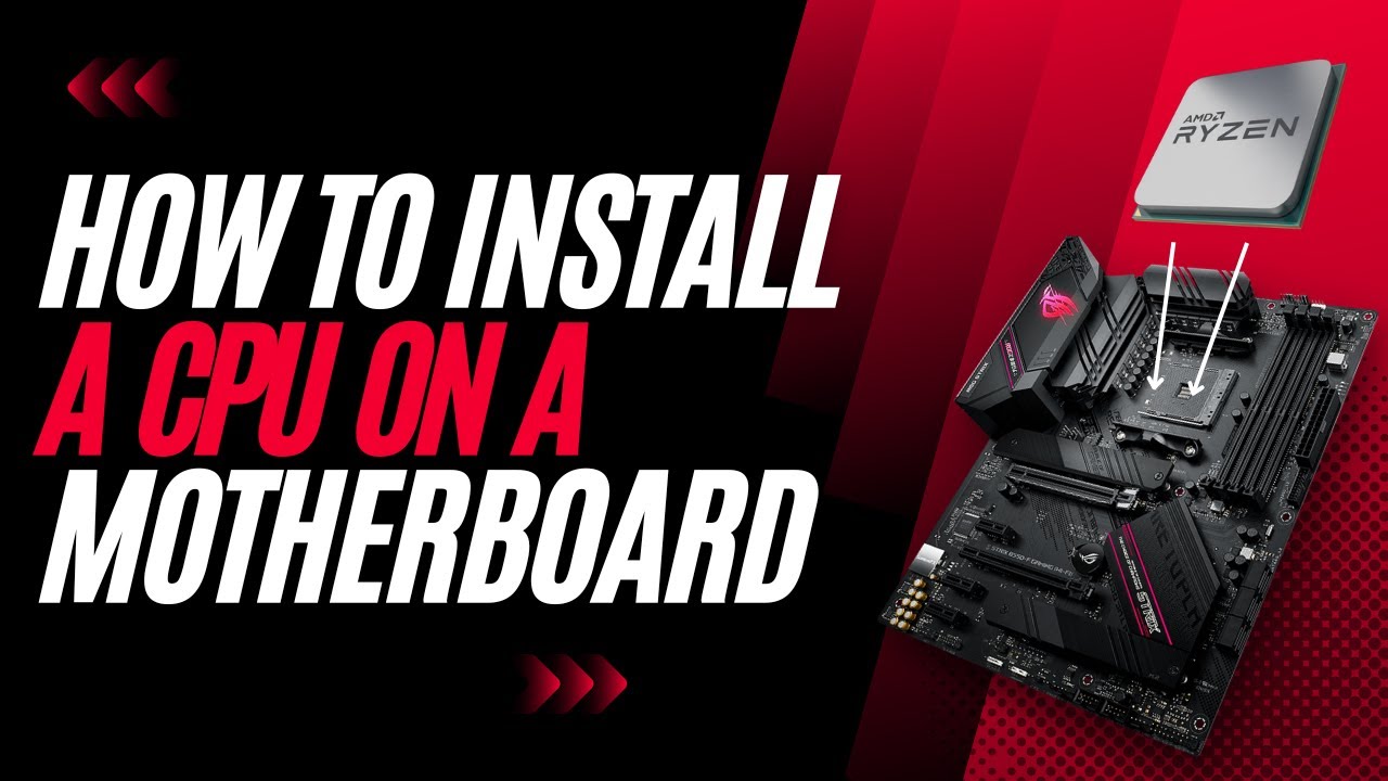 How to install a CPU on a motherboard 2023 - YouTube