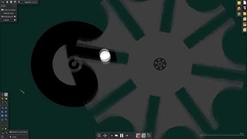 Algodoo - Gravity Powered Geneva Mechanism