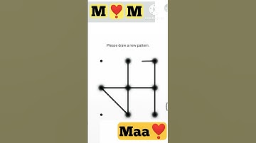 Maa 🌹🌹 Love Song Status Video ll Pattern Locks! #shorts #viralshorts #pattern #maa #youtubeshorts