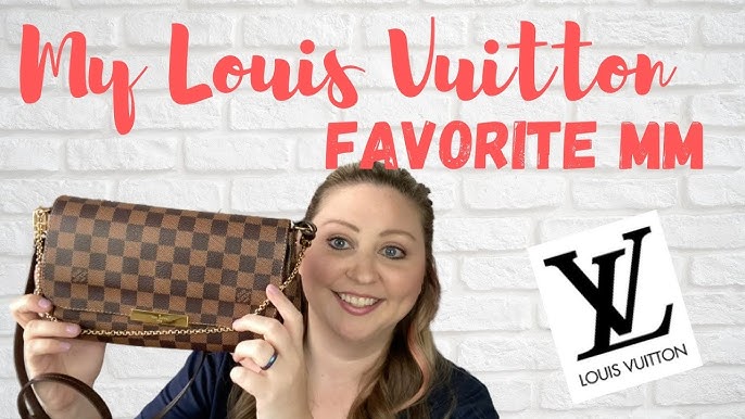 Louis Vuitton Favorite MM vs PM // Monogram vs Damier Ebene - Which is the  best one?? 