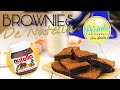 Si tienes HUEVO y NUTELLA prepara estos riquísimos BROWNIES con solo 2 ingredientes - Receta Fácil