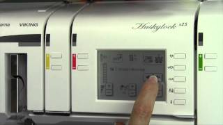 Husqvarna Viking Huskylock S-25 21 Selecting Sches On Screen