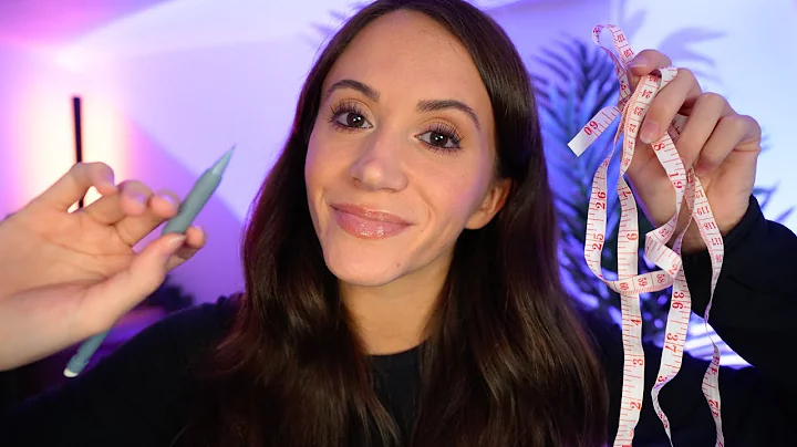 ASMR Measuring & Sketching Your Face ✍🏼 (close personal attention)