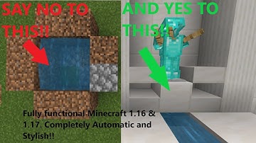 Simple Fancy Infinite Water Source Tutorial ¦ Minecraft Bedrock 1.16