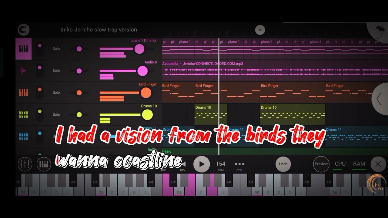 Iniko Jericho(slow trap version) REMAKE 🔴FL studio mobile 🔴 YouTube
