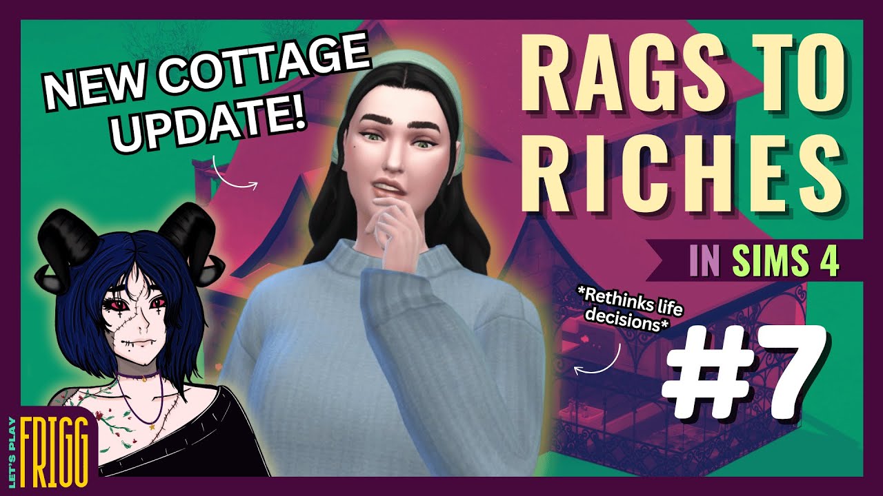 Emily Gets a COTTAGE MAKEOVER! | SIMS 4: RAGS TO RICHES CHALLENGE (EP. 7)