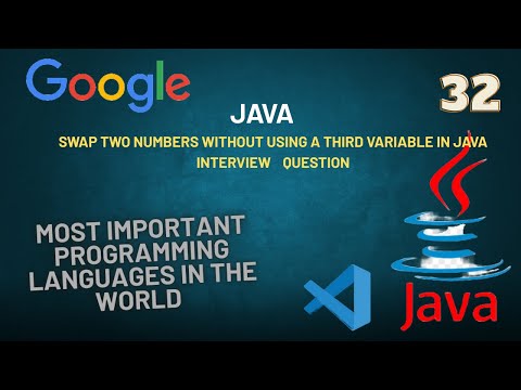 Swap Two Numbers Without Using a Third Variable in Java interview ask this question tcs company