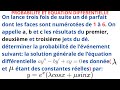 PROBABILITE ET EQUATION DIFFERENTIELLE