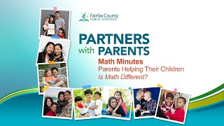 Partners with Parents: Math Minutes - Is Math Different