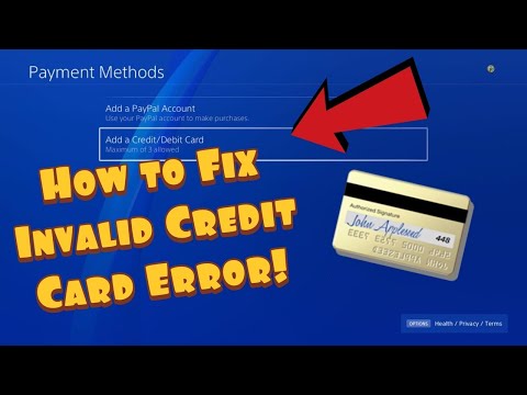 How To Fix PS4 Error WC-34737-4 (Simple Method!) - How To Fix Invalid Credit Card Error