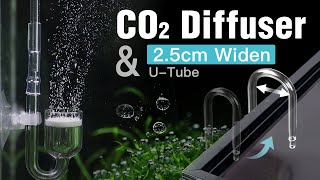 Clscea Glass CO2 Diffuser with widen U-Tube and Check Valve