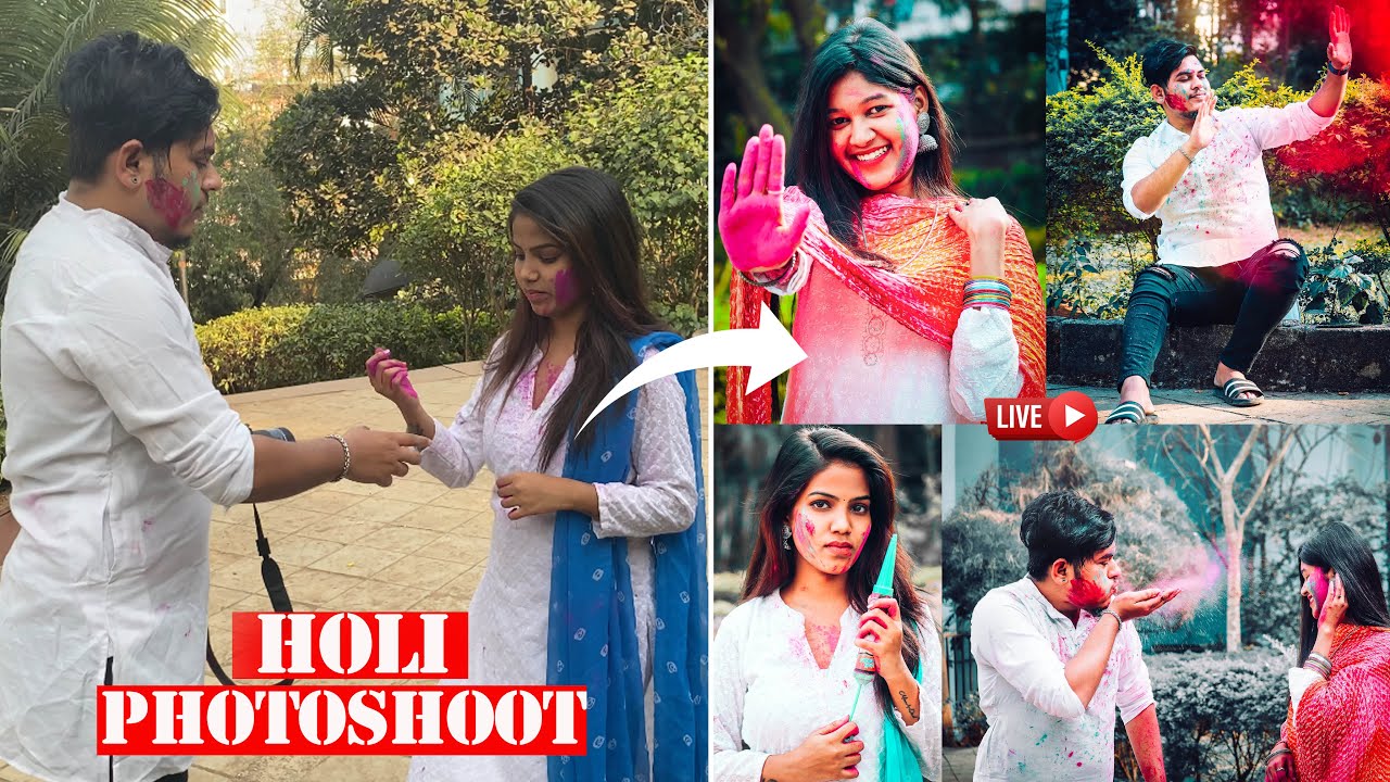 HOLI Special Photoshoot poses 2022 | holi Photoshoot ideas | holi photoshoot pose vlog | holi poses