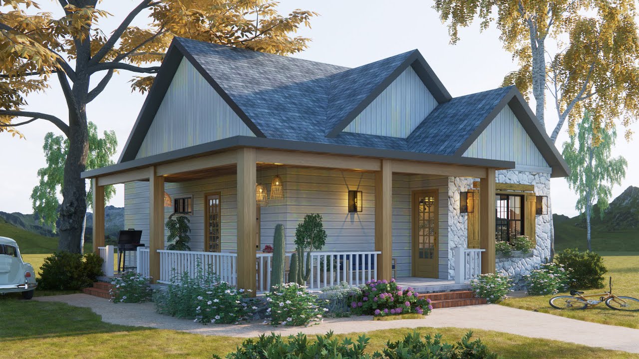 Inside a Beautiful Farmhouse Under 1000 sqft - Simple & Cozy Small Home Tour