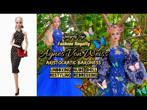 Integrity Toys Fashion Royalty Agnes Von Weiss Aristocratic Baroness Unboxing Nude Doll Redressing