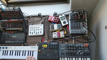 neo miami // synth jam #5 // digitakt + ju06a + d05 + microbrute