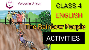 CLASS-4 /ENGLISH /UNIT -2/VOICES IN UNISON/THE RAINBOW PEOPLE /FULL ACTIVITIES /NEW TEXT BOOK 2025🥰